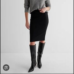 Express Classic Black Pencil Skirt
